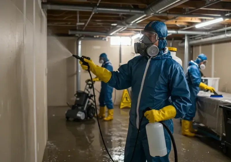 Basement Sanitization and Antimicrobial Treatment process in Kennett, MO