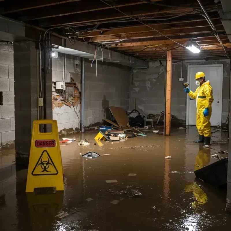 Flooded Basement Electrical Hazard in Kennett, MO Property